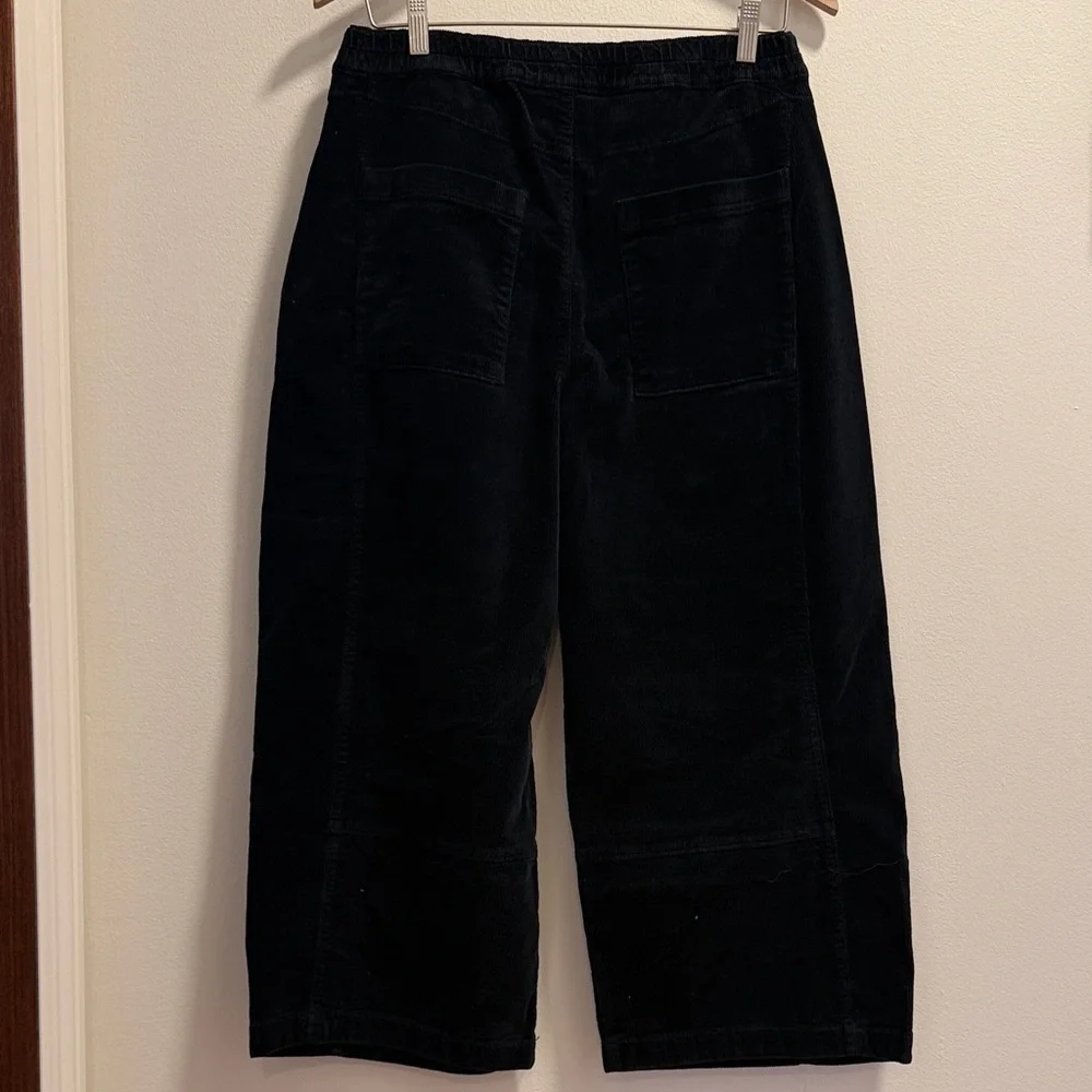 Pilcro Black Corduroy Barrel Pants - Picture 4 of 5